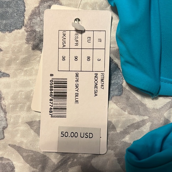 Sky blue swimsuit - Picture 2 of 4